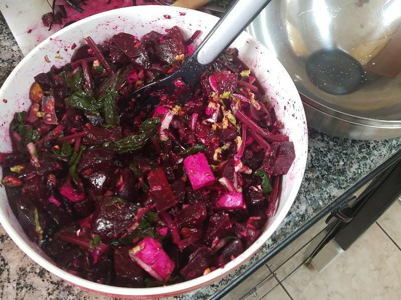 Roasted Beet, Pistachio, and Feta Salad Healthy Recipe