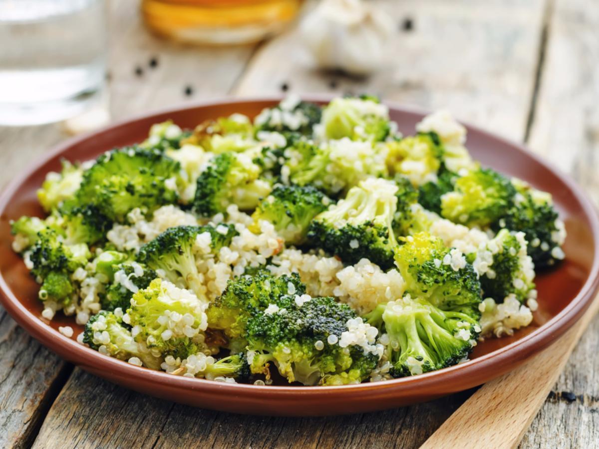Roasted Broccoli Quinoa Salad Healthy Recipe