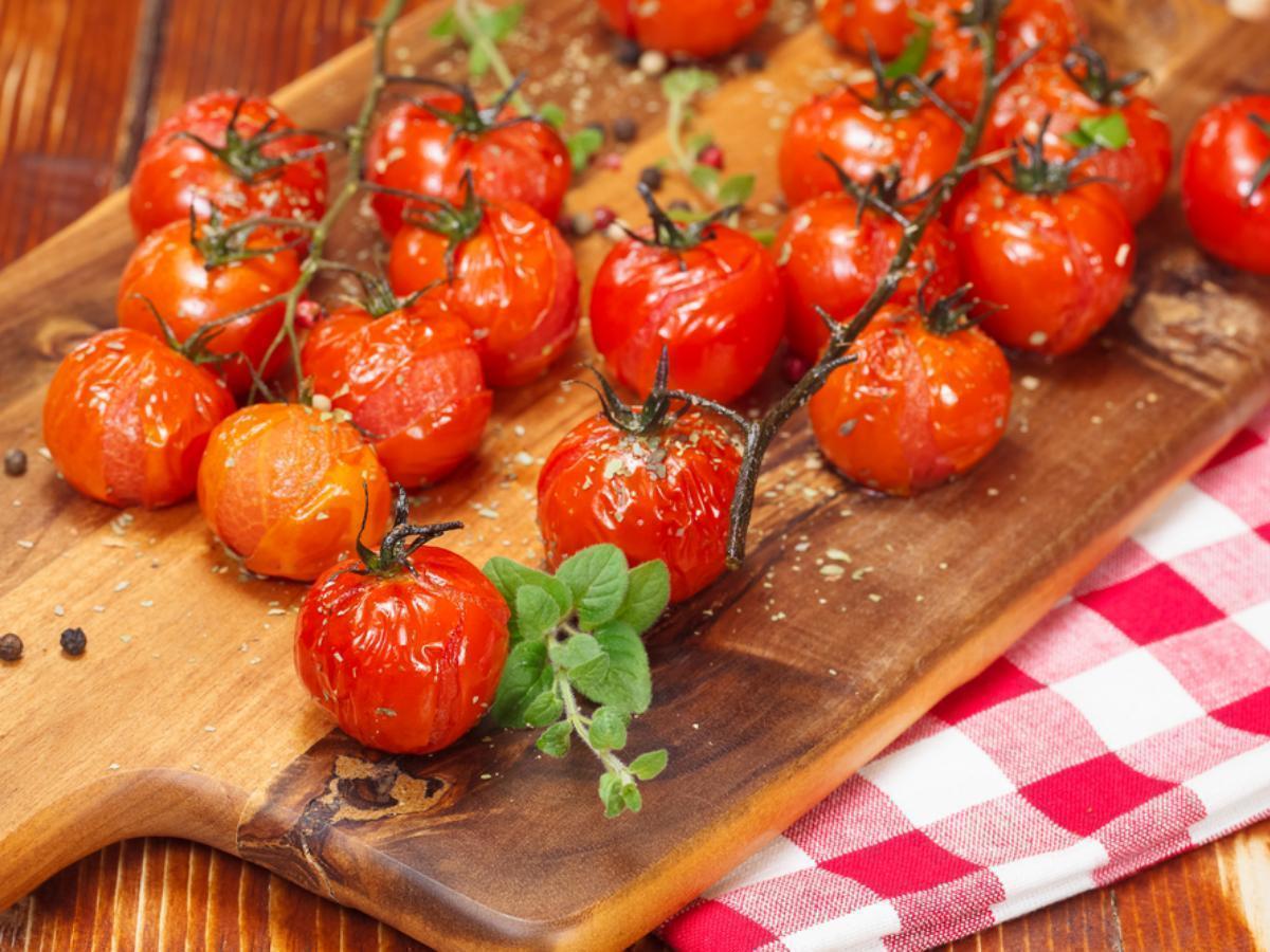 Roasted Cherry Tomatoes with Mint Healthy Recipe
