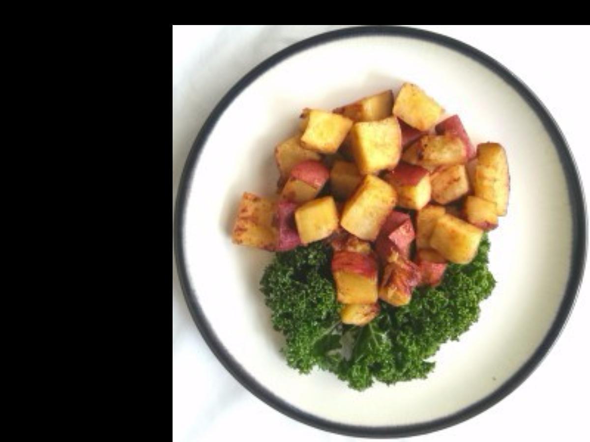 Roasted Curry Sweet Potatoes Healthy Recipe