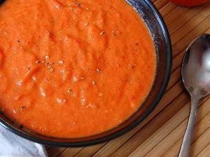 Roasted Red Pepper and Tomato Soup Healthy Recipe