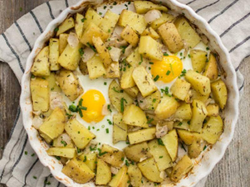 Rosemary Potato Egg Bake Healthy Recipe