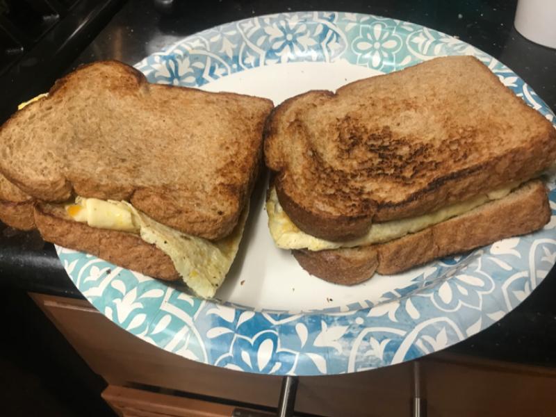 Salsa, Egg, and Cheese Sandwich Healthy Recipe