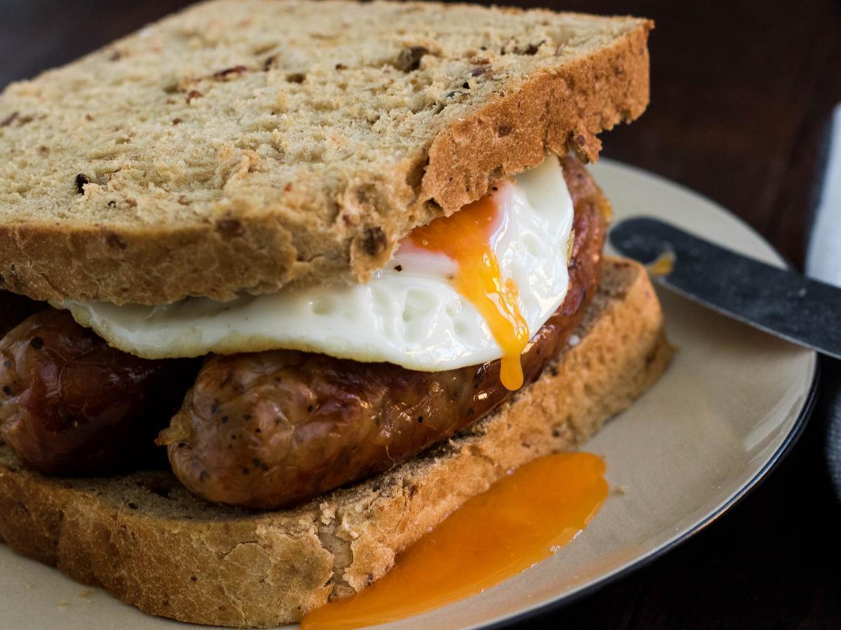 Sausage and Egg Breakfast Sandwich Healthy Recipe