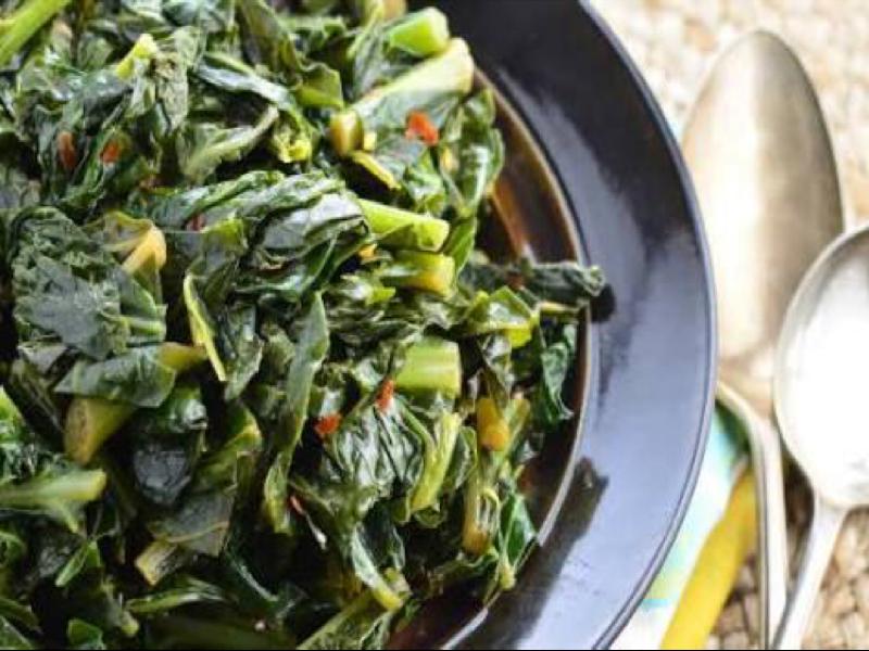 Sautéed Collards Healthy Recipe