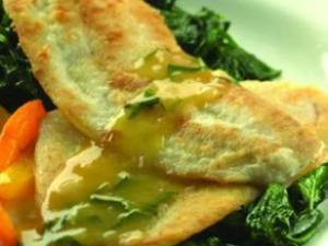 Sautéed Flounder with Orange-Shallot Sauce Healthy Recipe