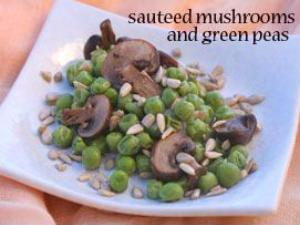 Sautéed Mushrooms with Green Peas Healthy Recipe