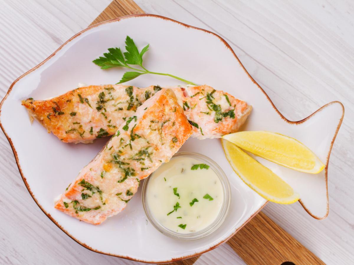 Scallion Crusted Salmon Healthy Recipe