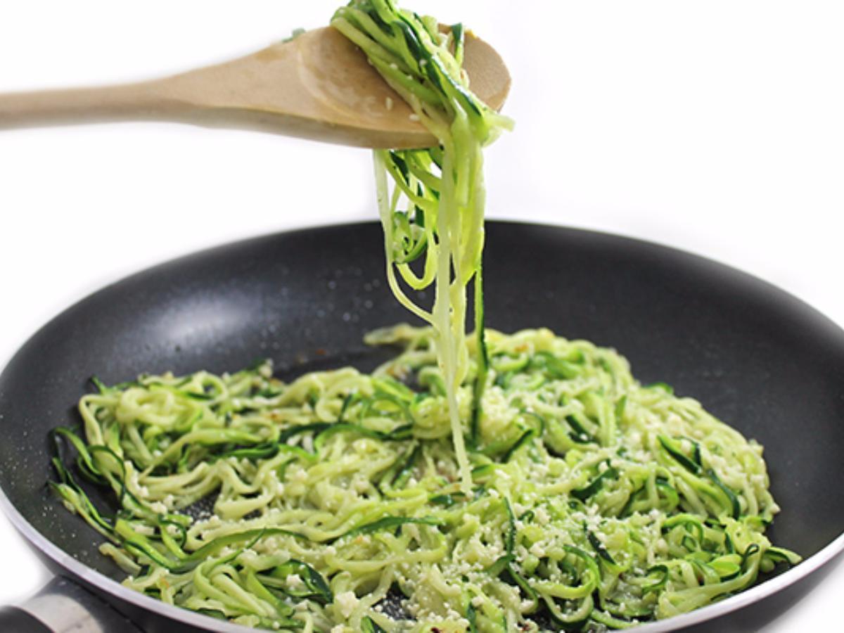Skinny Garlic Parmesan Zoodles Healthy Recipe