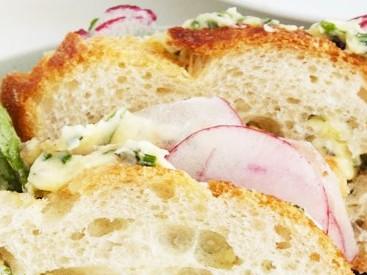 Sliced Baguette with Radishes and Anchovy Butter Healthy Recipe