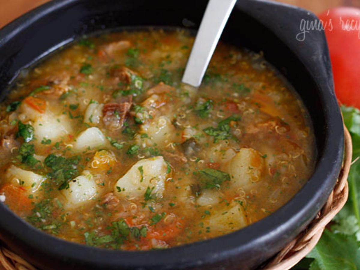 Slow Cooker Beef, Potato, and Quinoa Soup Healthy Recipe