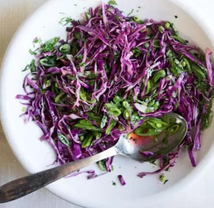 Snap Pea and Cabbage Slaw Healthy Recipe