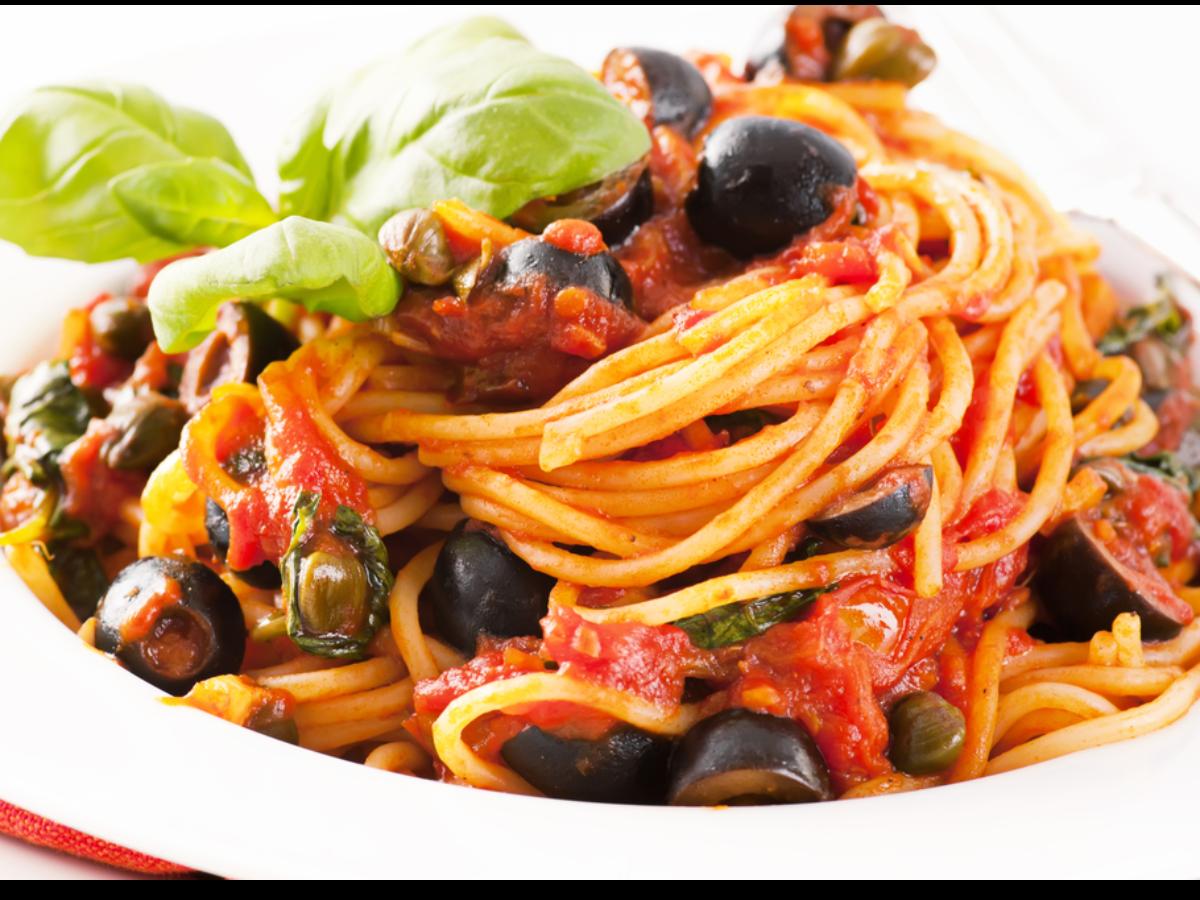 Spaghetti alla Puttanesca Healthy Recipe