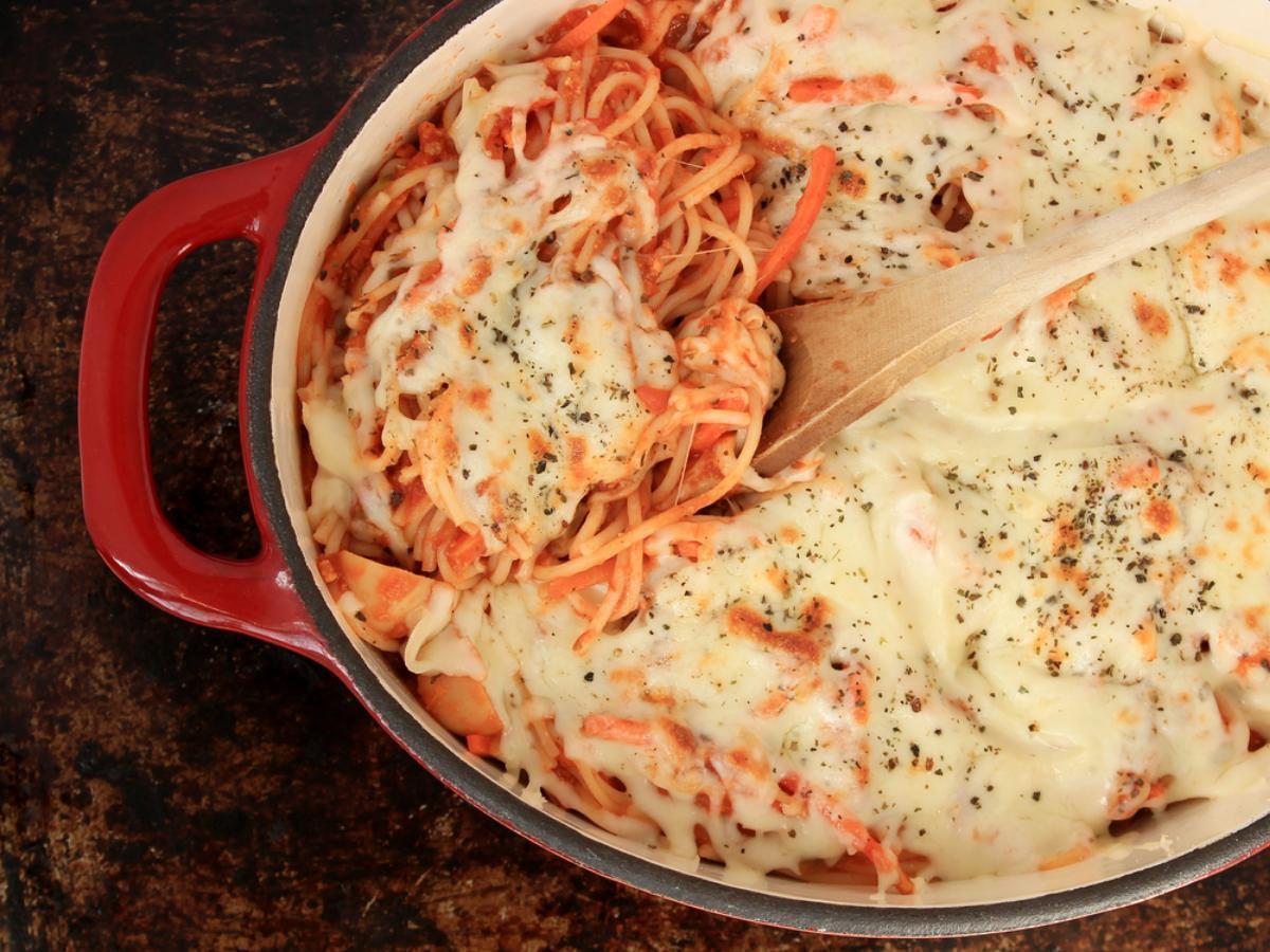Spaghetti Bake Dish Healthy Recipe