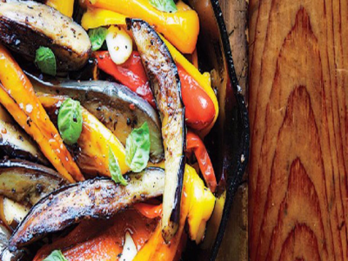 Spiced Peppers and Eggplant Healthy Recipe