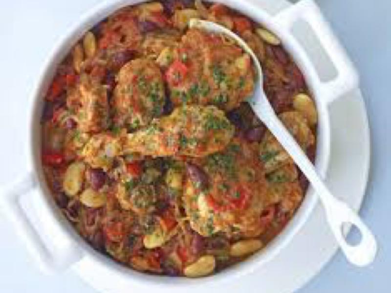 Spicy Chicken and Bean Stew Healthy Recipe