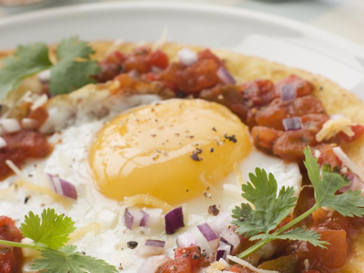 Spicy Fried Eggs Healthy Recipe