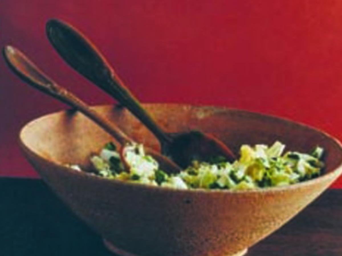 Spicy Napa Cabbage Slaw with Cilantro Dressing Healthy Recipe