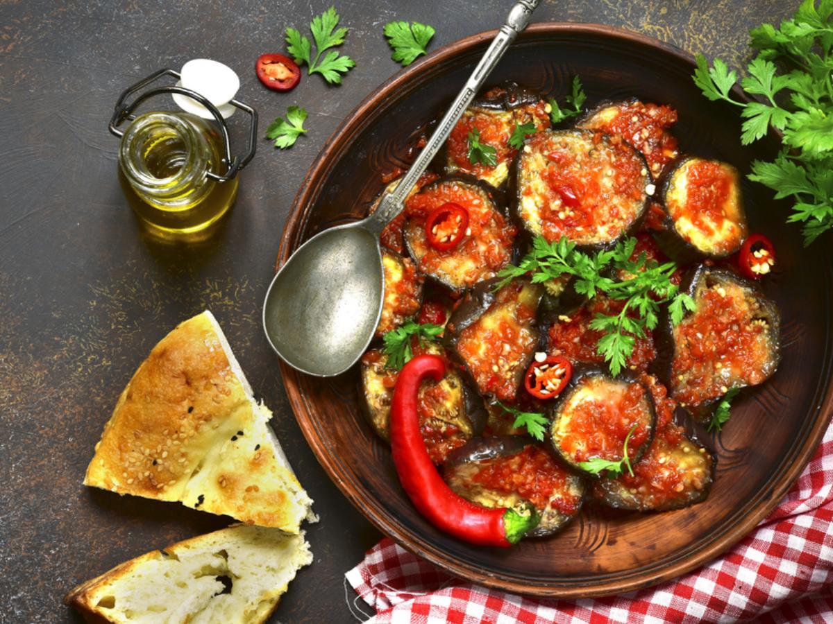 Spicy Red-Pepper and Eggplant Confit Healthy Recipe
