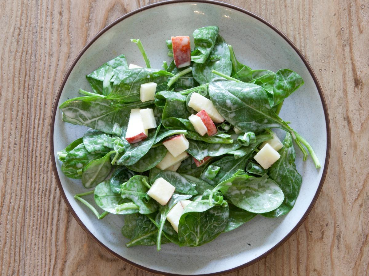 Spinach and Apple Salad Healthy Recipe