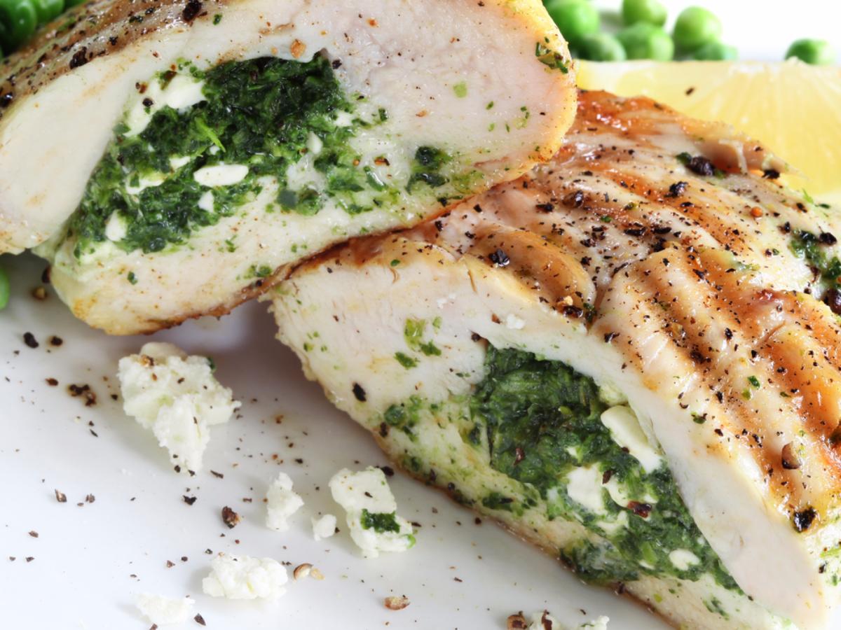 Spinach and Cheese Stuffed Chicken Healthy Recipe