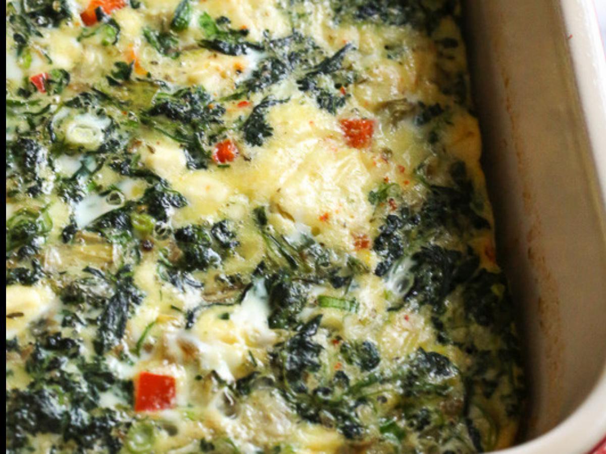 Spinach, Feta, and Artichoke Bake Healthy Recipe