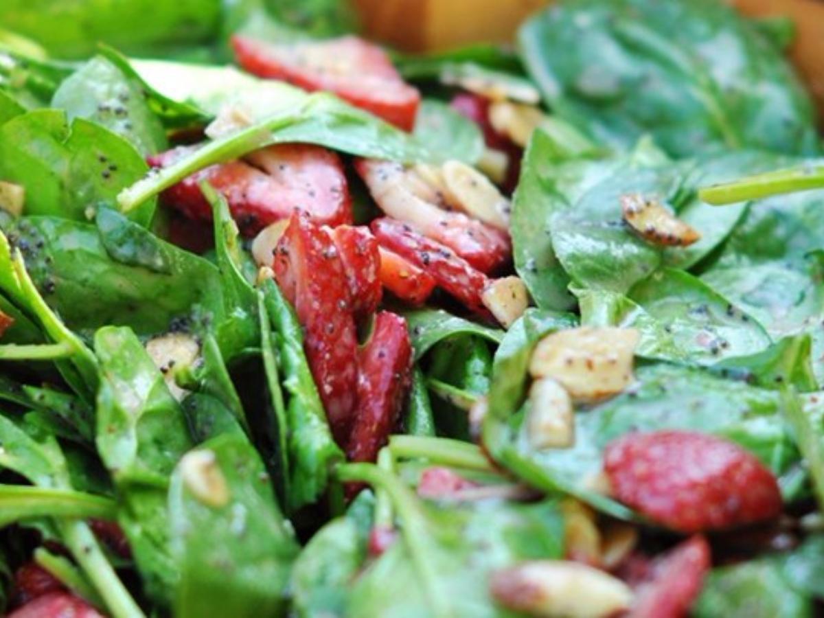 Spinach & Strawberry Salad Healthy Recipe