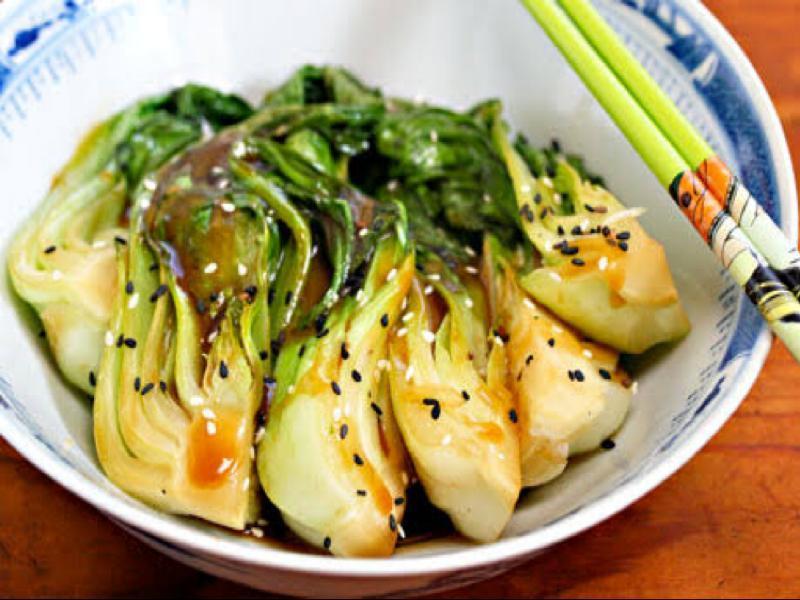Stir Fried Bok Choy with Ginger and Garlic Healthy Recipe