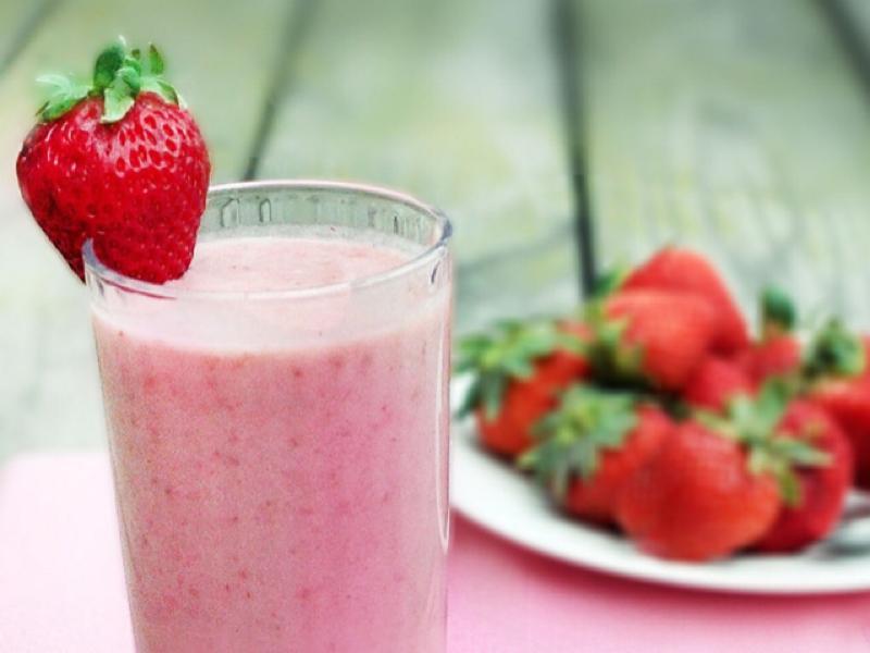 Strawberry Banana Protein Shake Healthy Recipe
