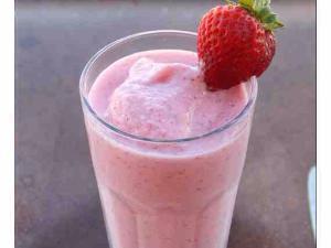Strawberry Coconut Milkshake Healthy Recipe