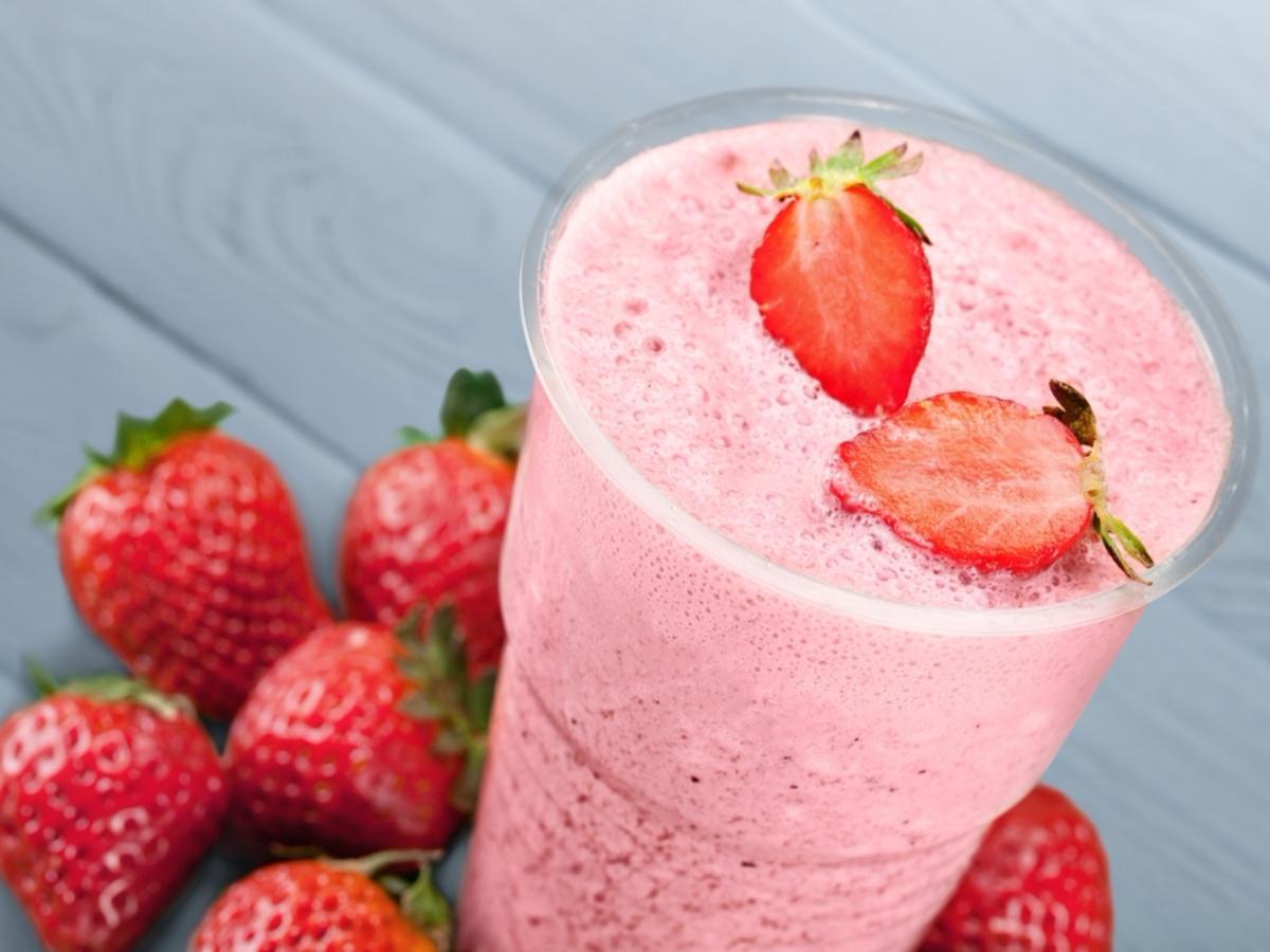 Strawberry Cottage Cheese Smoothie Healthy Recipe