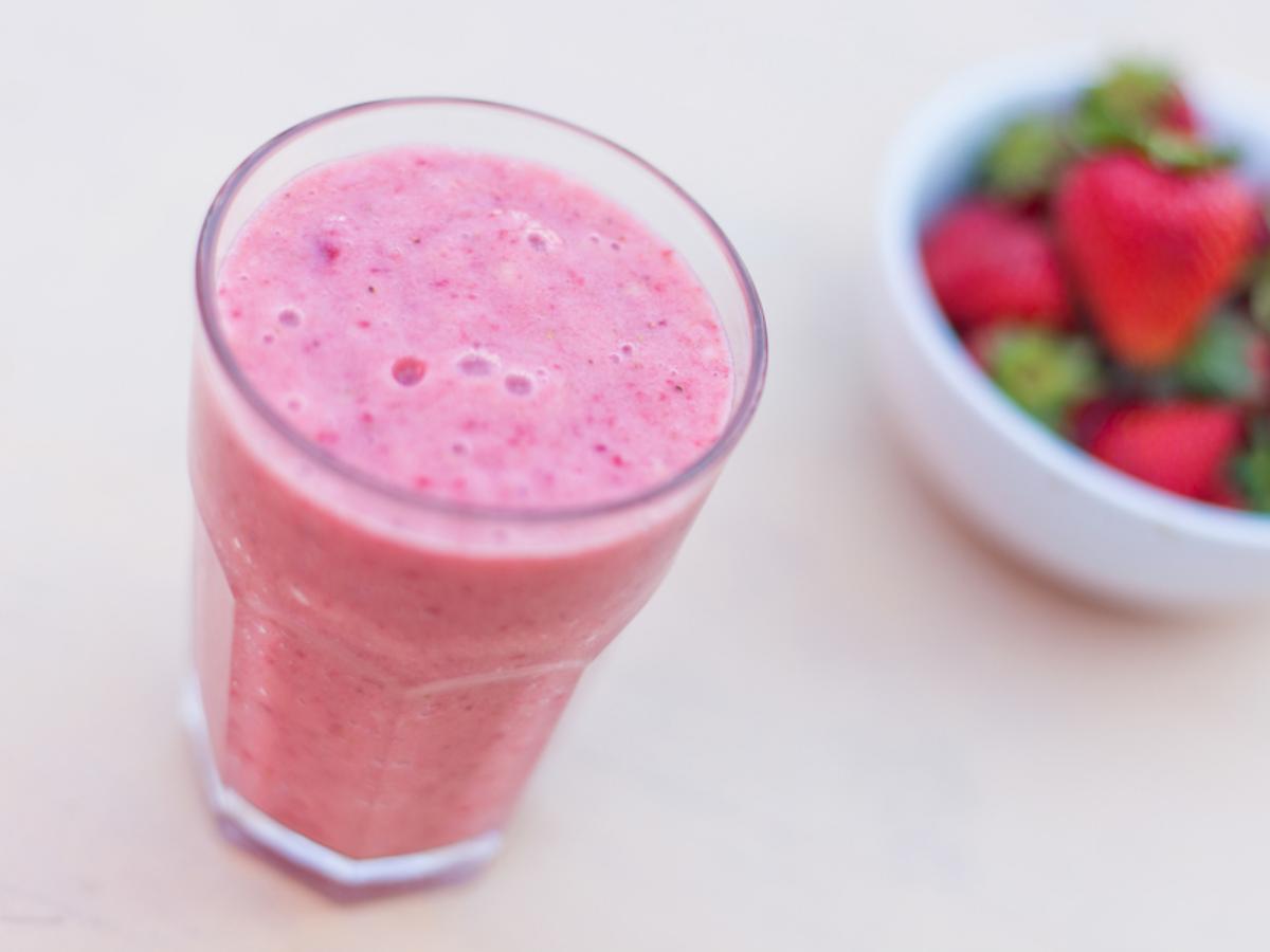 Strawberry Milkshake Healthy Recipe