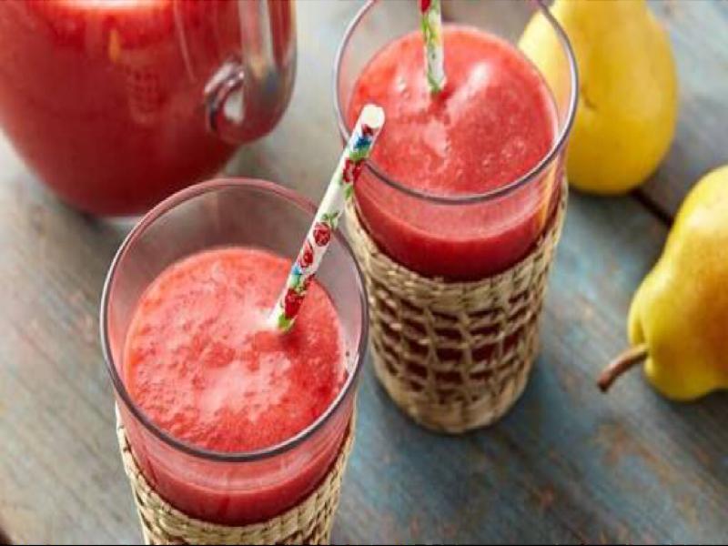 Strawberry Pear Juice Healthy Recipe