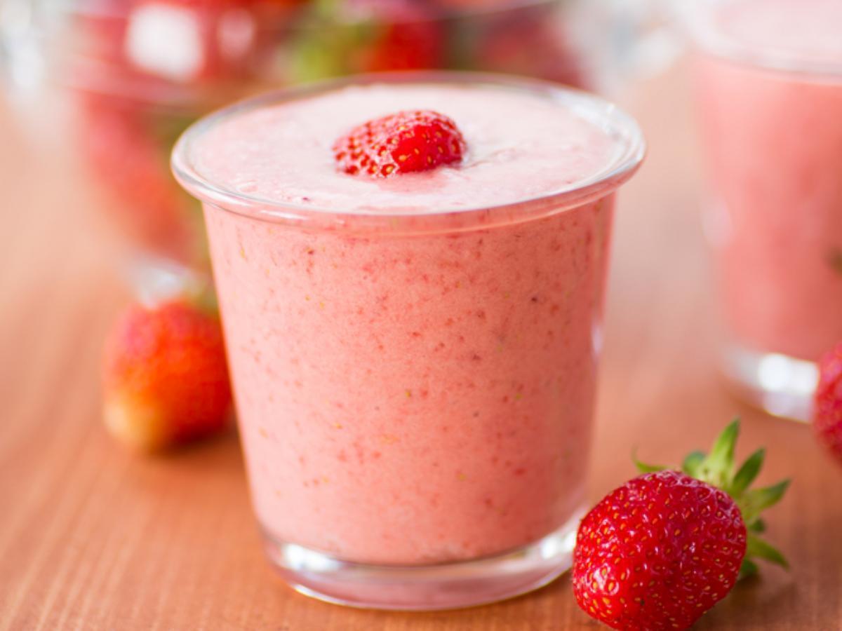 Strawberry protein shake Healthy Recipe