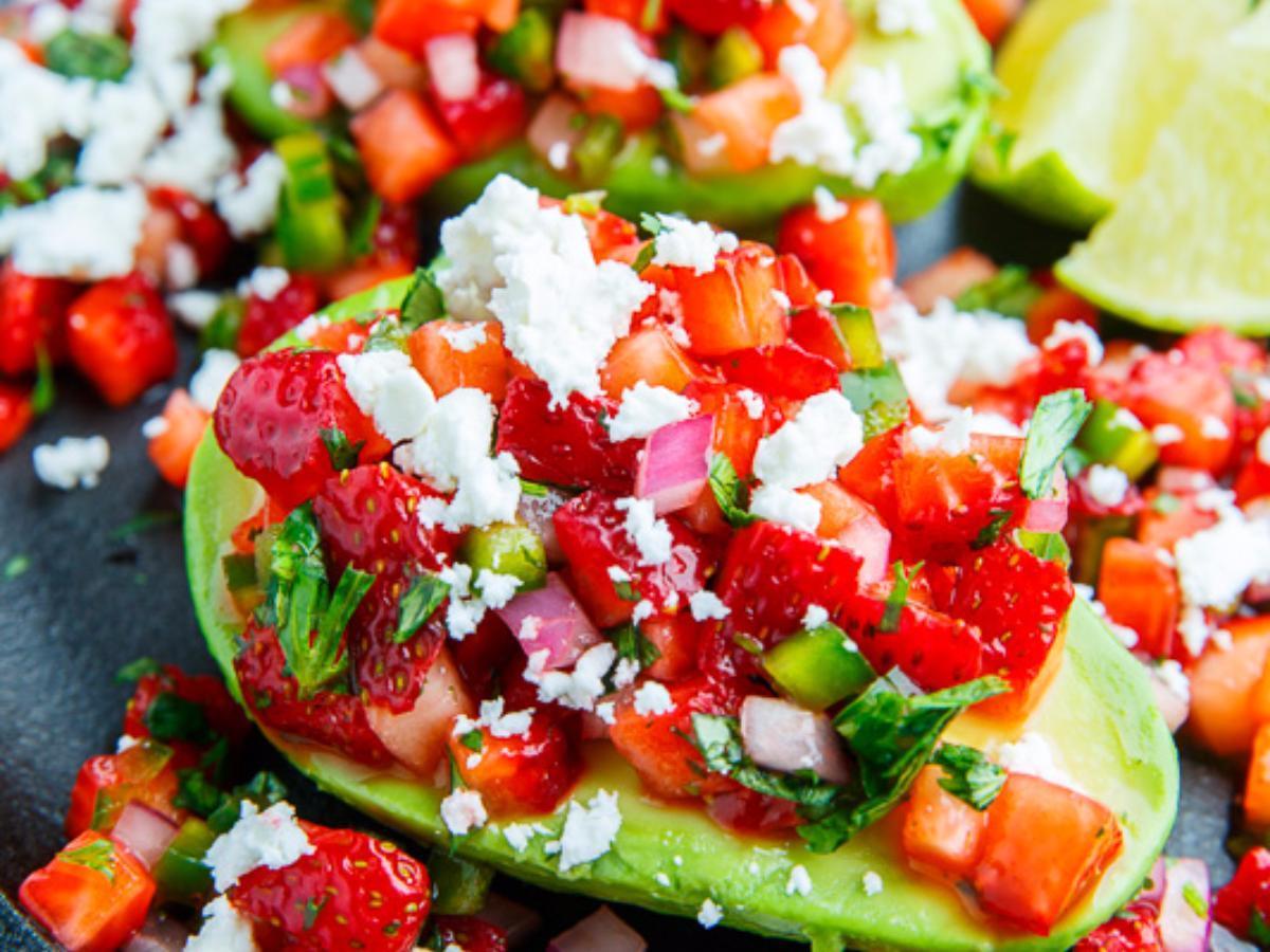 Strawberry Salsa Stuffed Avocados Healthy Recipe