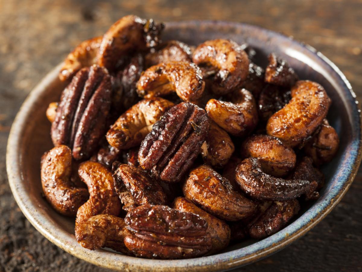 Sugar-and-Spice Candied Nuts Healthy Recipe