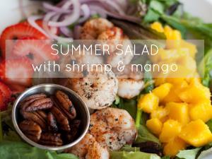 Summer Salad with Grilled Shrimp Healthy Recipe
