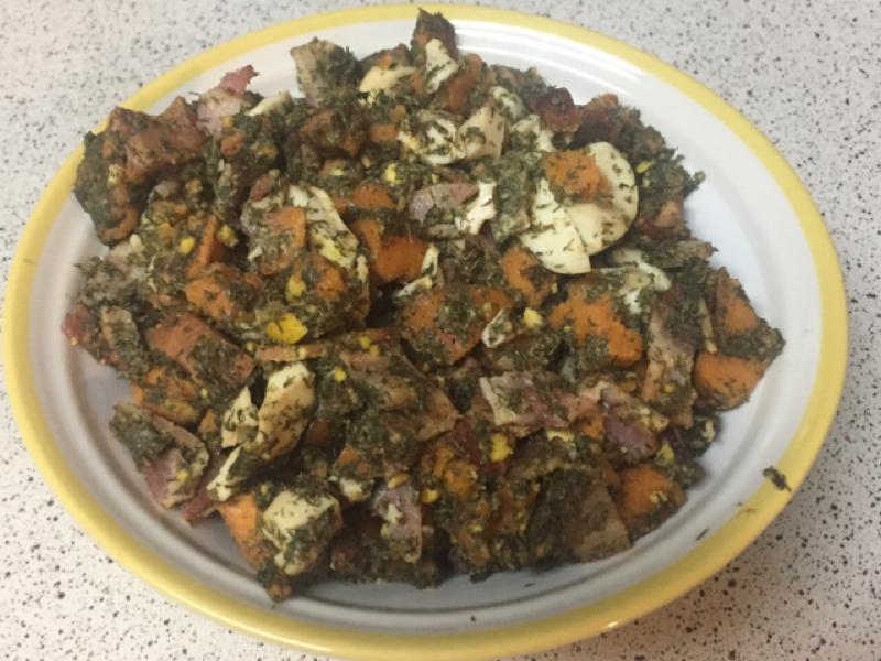 Sweet potato bacon and egg salad Healthy Recipe