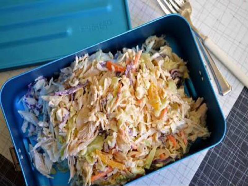 Thousand Island Slaw with Chicken Healthy Recipe