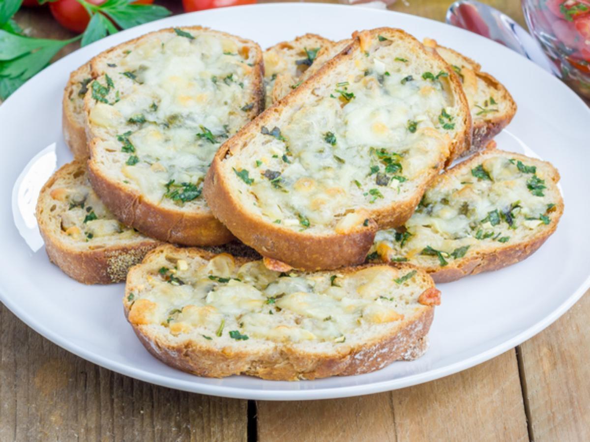 Three-Cheese Garlic Bread Healthy Recipe