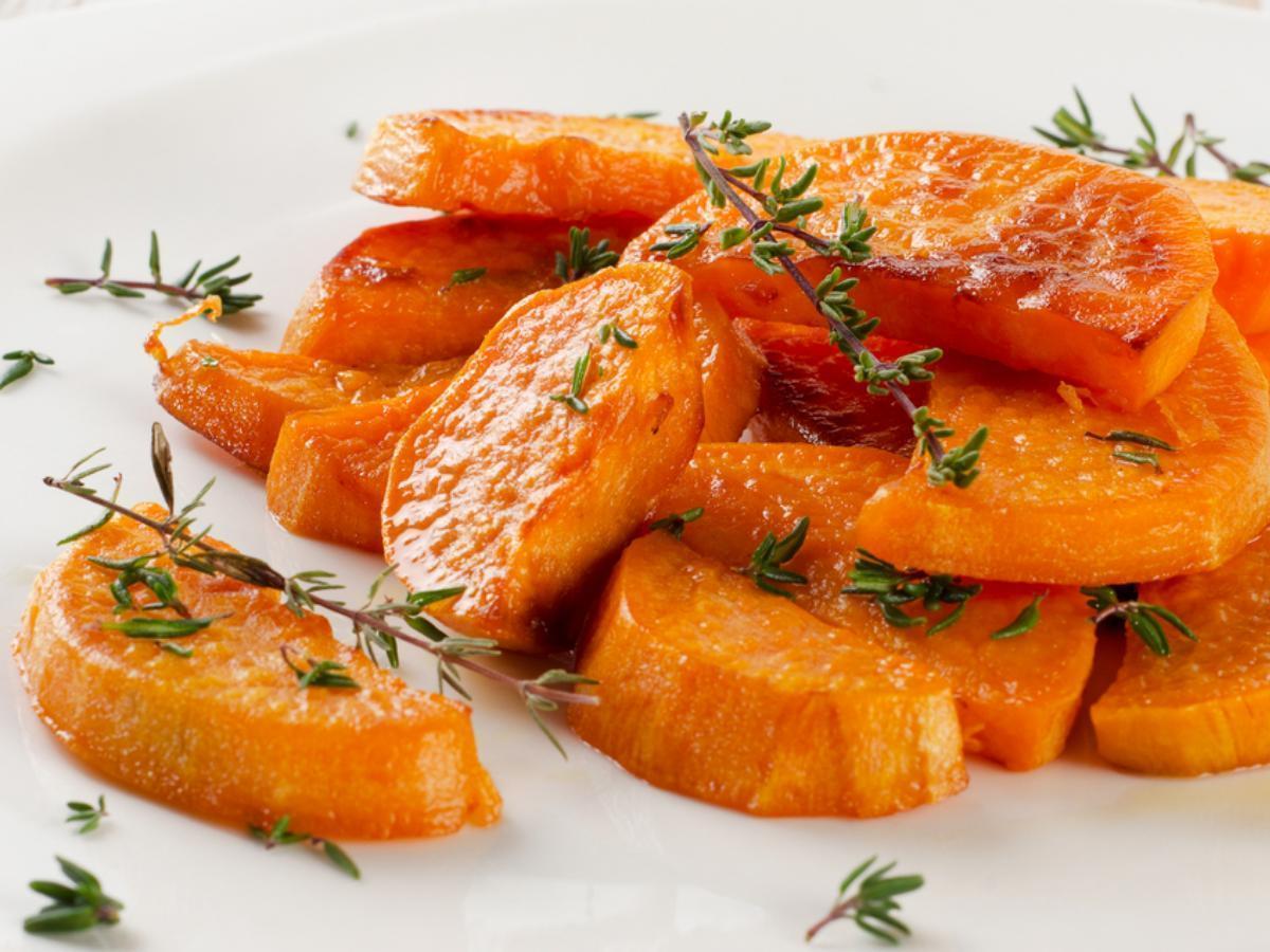 Thyme roasted sweet potatoes Healthy Recipe