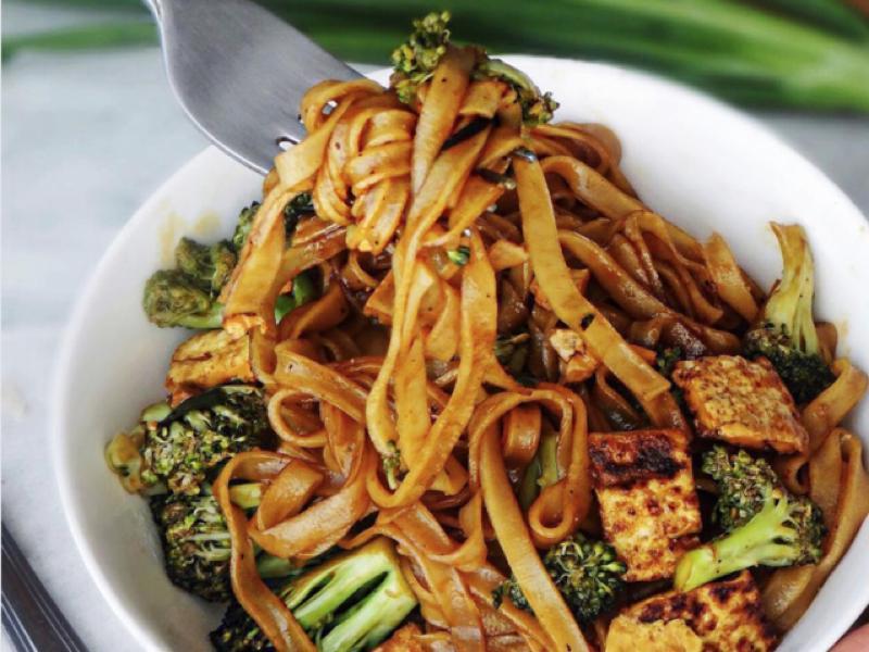 Tofu and Broccoli Pad See Ew  Healthy Recipe