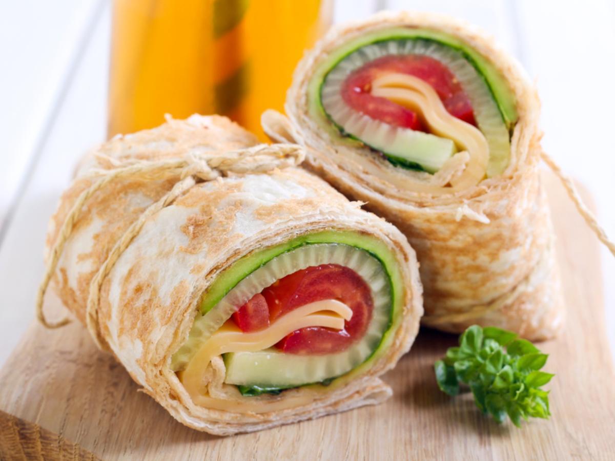 Tomato and Cheese Wrap Healthy Recipe