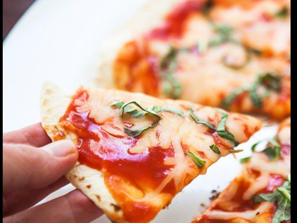 Tortilla Cheese Pizza Healthy Recipe