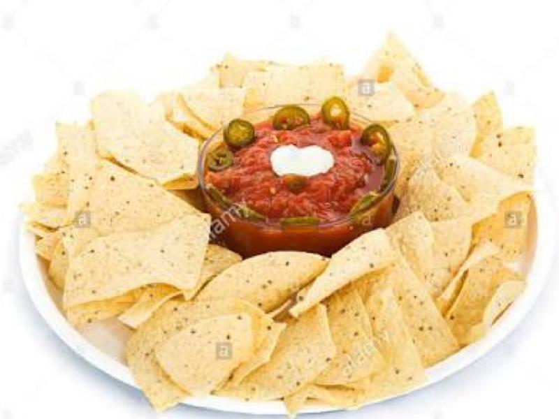 Tortilla Chips with Sour Cream Salsa Healthy Recipe