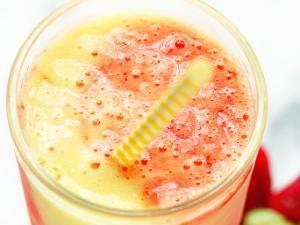 Tropical Strawberry Swirl Smoothies Healthy Recipe