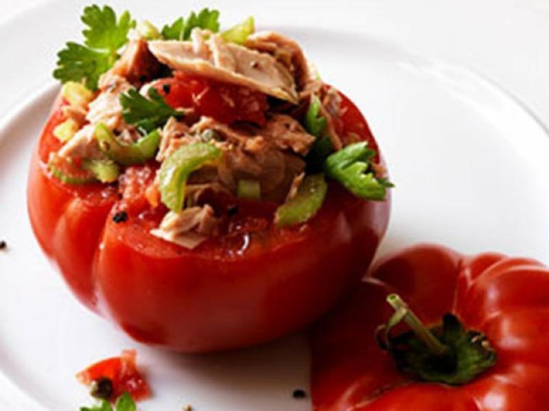 Tuna Stuffed Tomato Healthy Recipe