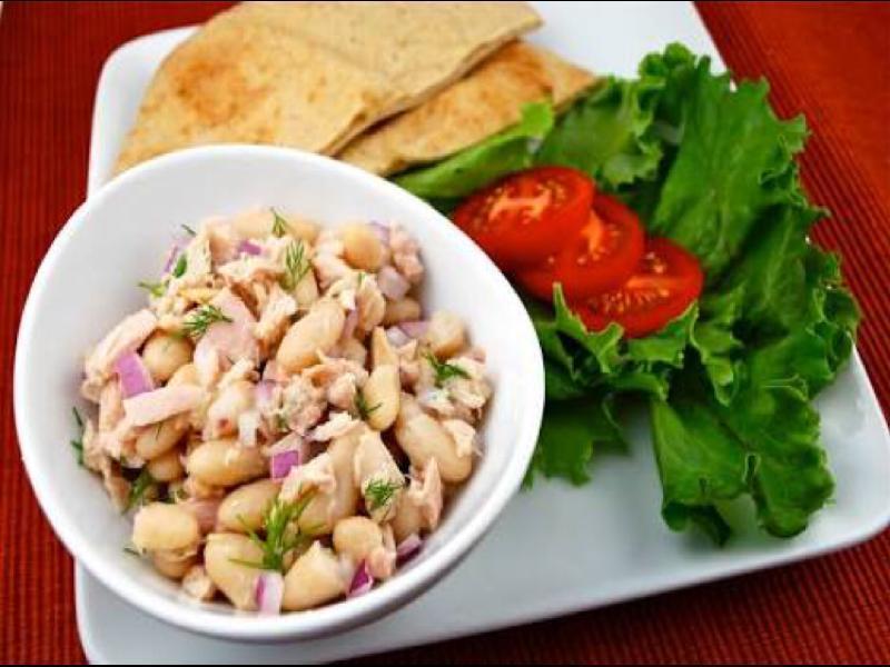 Tuna & White Bean Salad Healthy Recipe