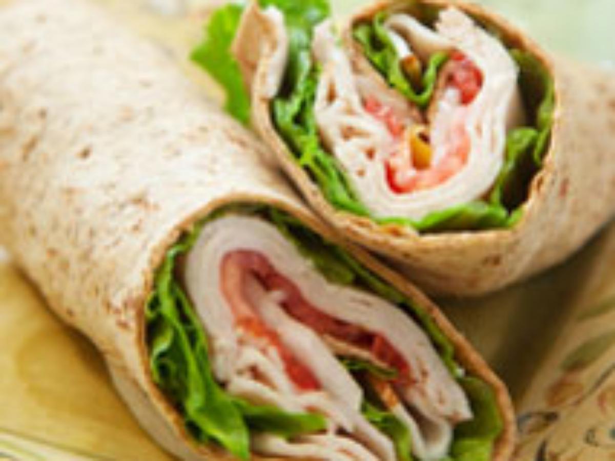 Turkey and Avocado Wrap Healthy Recipe