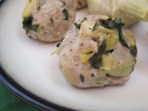 Turkey Basil Artichoke Meatballs Healthy Recipe